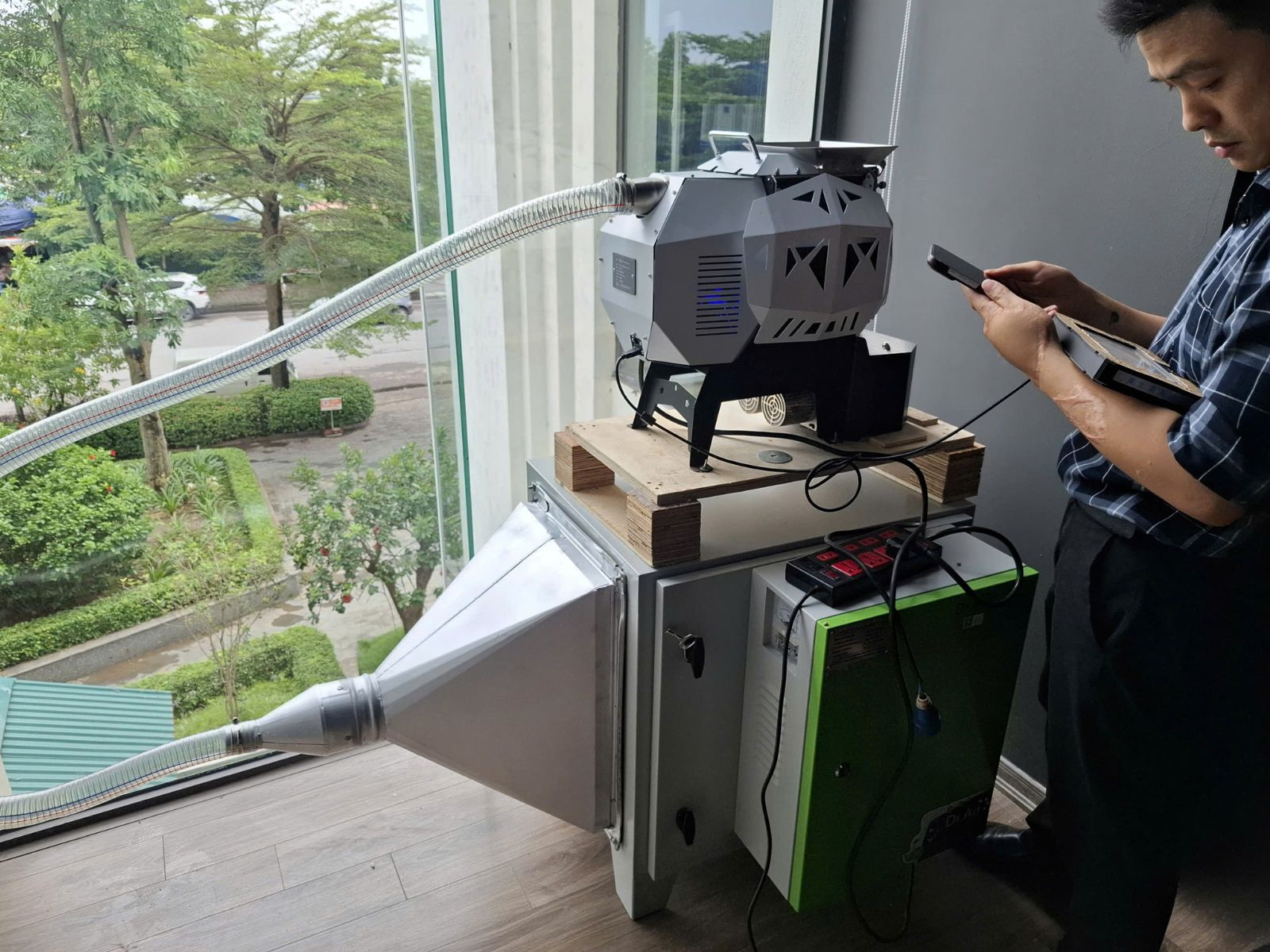 Ứng dụng của giải pháp xử lý khói rang cà phê